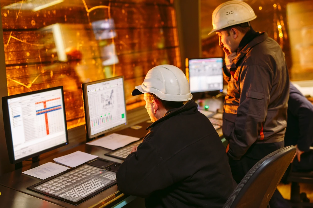 Plant for the production of steel